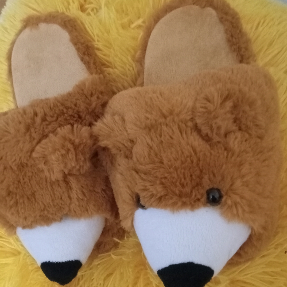 Teddy bear slippers NWOT